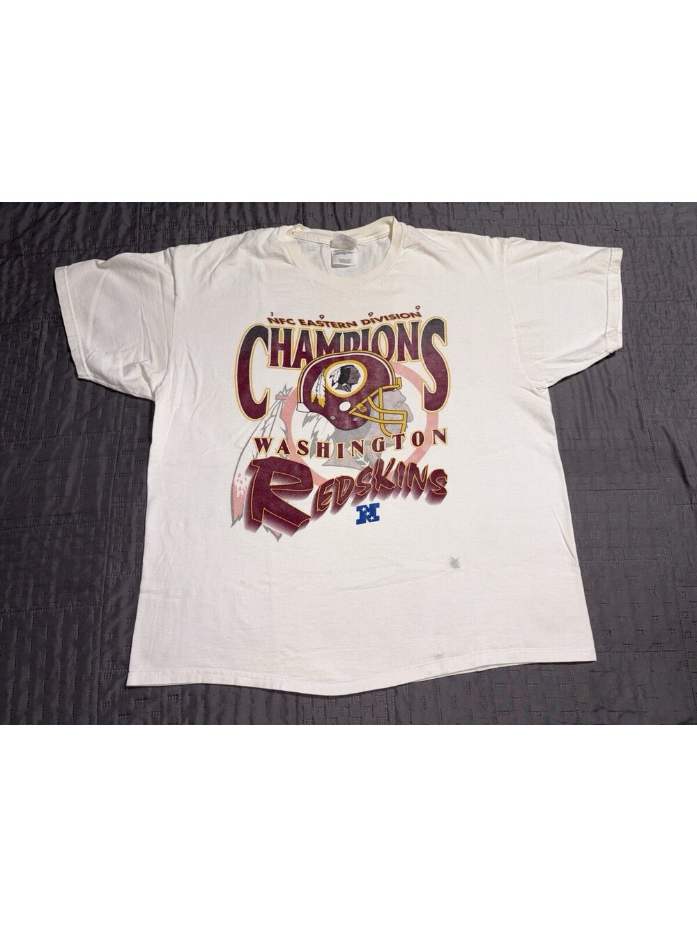 Vintage 1999 Washington Redskins NFC East Champions T Shirt XL Stedman USA